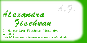 alexandra fischman business card